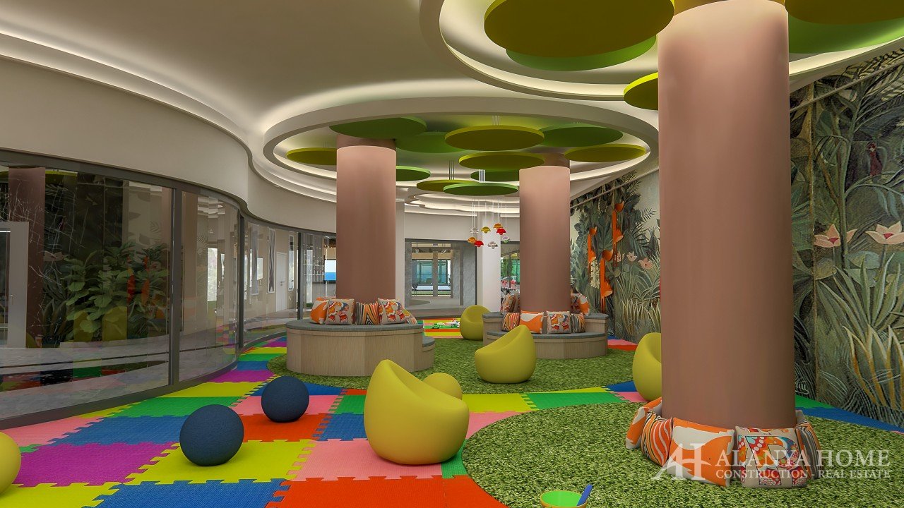 Фото покупка продажа недорогая квартира в доме жилом комплексе с детской площадкой комнотой Алания Х